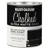 Rust-Oleum Black Abyss Chalked Paint can ready for even one-coat coverage.