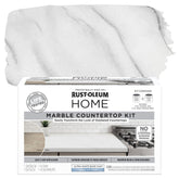 Rust-Oleum Home Marble Countertop Kit base coat creates a smooth foundation for a refreshed surface.