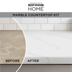 Rust-Oleum Home Marble Countertop Kit gray veining paint adds customizable marble patterns.