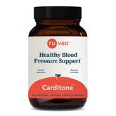 Ruved Carditone bottle packaging highlighting a natural heart support formula.