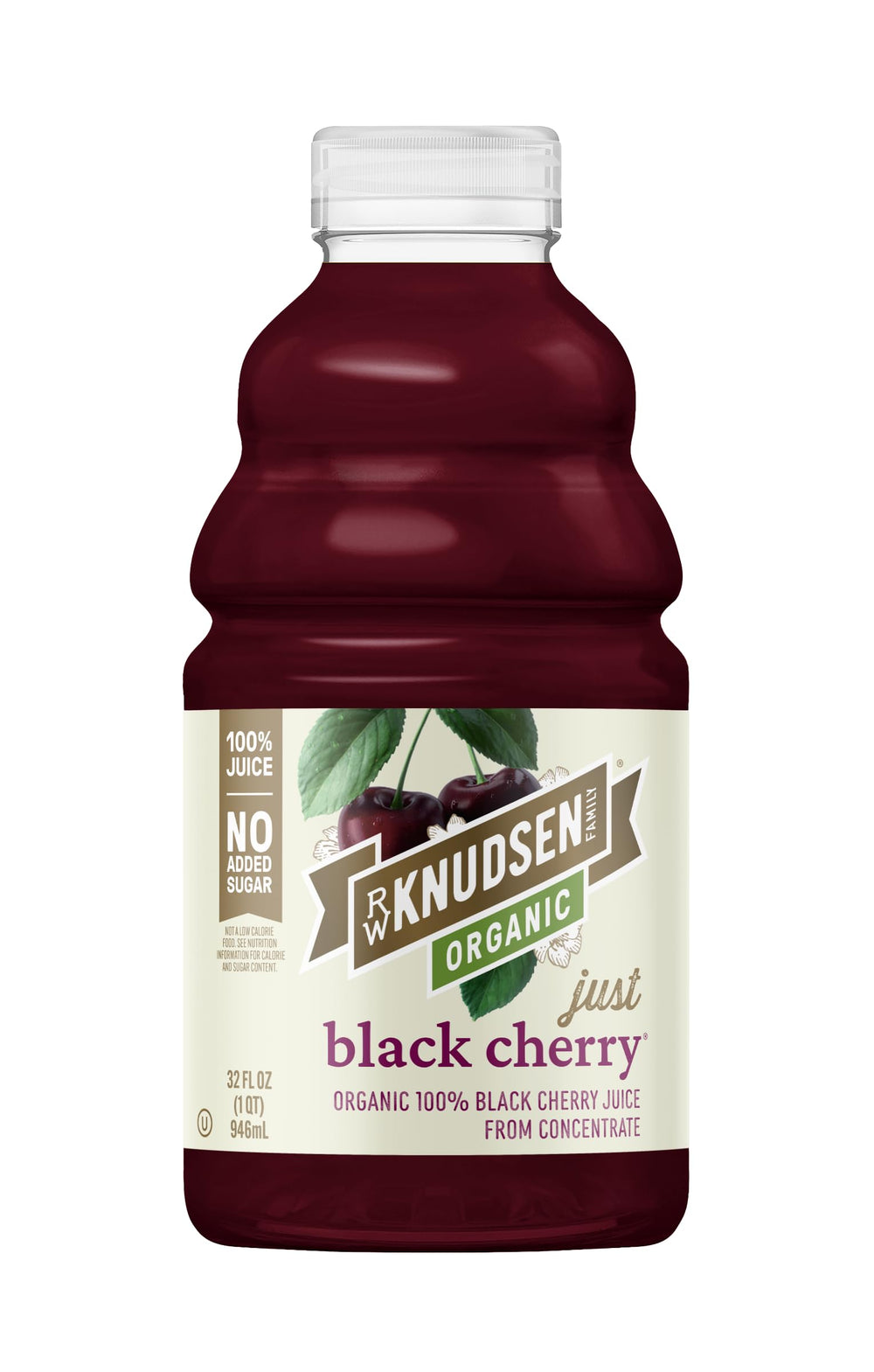 R.W. Knudsen organic black cherry from concentrate bottle ready to enjoy