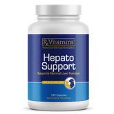 Rx Vitamins Hepato Support bottle cap and capsules for easy liver care in pets.