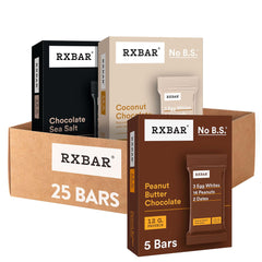 RXBAR Chocolate Sea Salt bar ready for a protein-packed snack on the go.