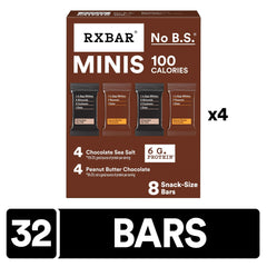 RXBAR Minis egg-white protein ingredients closeup for genuine flavor.