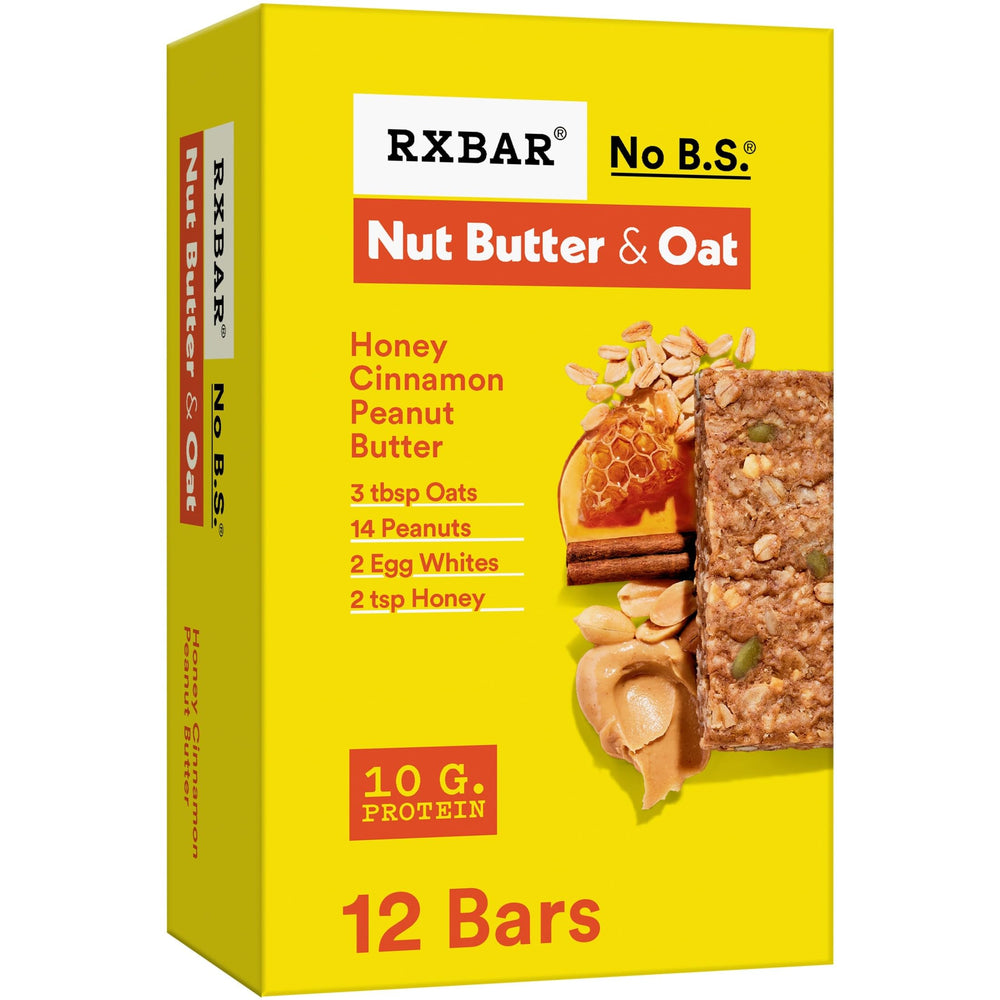 RXBAR Nut Butter and Oat bar packaging ready for on-the-go snacking