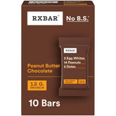 RXBAR Peanut Butter Chocolate unwrapped showing simple ingredients and texture
