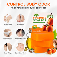 RYH Persimmon Soap Bar provides gentle hydration for sensitive skin