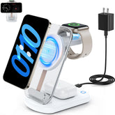 RYND 3-in-1 magnetic wireless charger stand for iPhone, Apple Watch, AirPods.