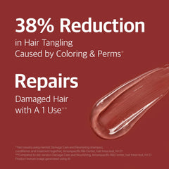 Ryo Damage Care Nourishing Shampoo with ginseng and caffeine promotes stronger roots.
