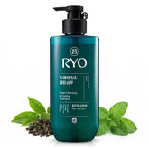 RYO Deep Cleansing Shampoo bottle showcases premium packaging for daily scalp refresh.