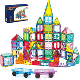 Ryoichi 138pcs magnetic tiles set in gift box for creative play