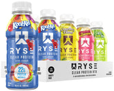 RYSE Clear Protein Drink lemonade bottle, post-workout refreshment with zero sugar
