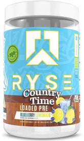 RYSE Loaded Pre-Workout front label with bold branding and performance blend.
