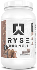 RYSE Loaded Protein Milk Chocolate tub front for post-workout fueling