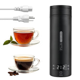 Rzlinn travel kettle 110V with lid open for setup, compact design.