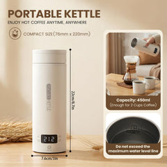 Rzlinn Travel Tea Kettle water level indicator helps prevent overfilling.