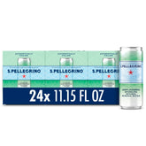 S.Pellegrino 24 pack front view for convenient on the go hydration.