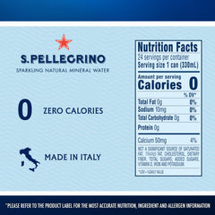 S.Pellegrino can closeup bubbles reveals gentle fizz.