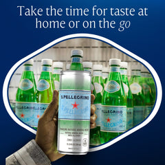 S.Pellegrino water on-the-go pack for travel and daily use.