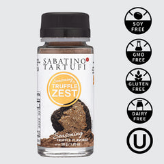 Sabatino Tartufi Truffle Zest finish sprinkle elevates pasta, pizza, and salads