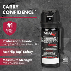 SABRE Crossfire pepper gel angle deploy enables versatile responses in dynamic scenarios.