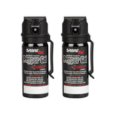 SABRE Crossfire pepper gel with belt clip for quick access during commutes.