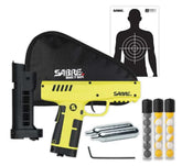 SABRE Home Defense Launcher front view with adjustable sights for accurate aiming