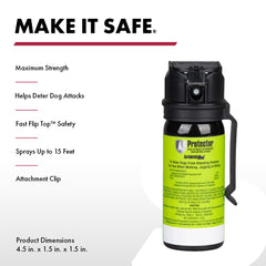 SABRE Protector dog spray with 7 bursts for reliable deterrence in emergencies.