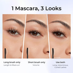 SACE LADY lashes defined and lifted by precise brush action.