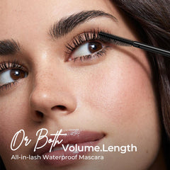 SACE LADY mascara with switchable brushes for volume and curl.