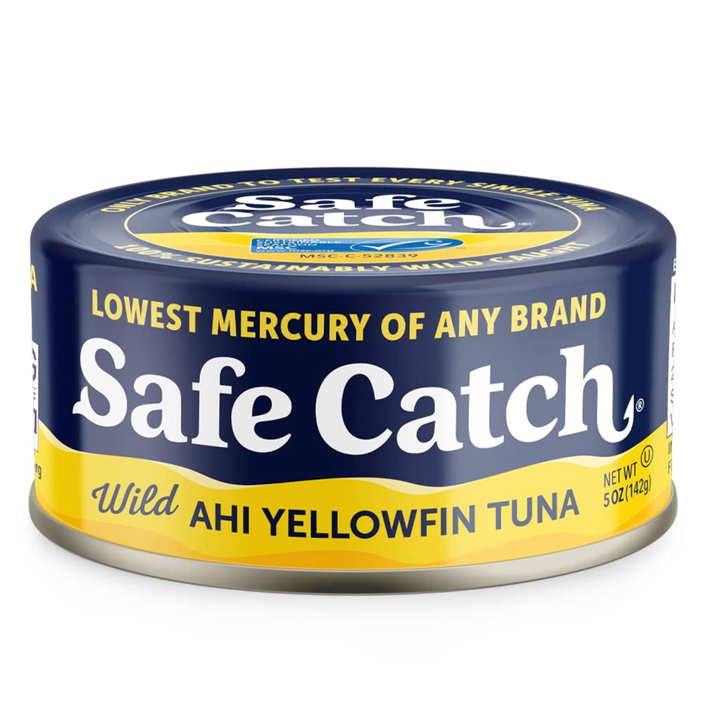 Safe Catch Ahi wild yellowfin tuna steaks—lean protein ready for quick meals.