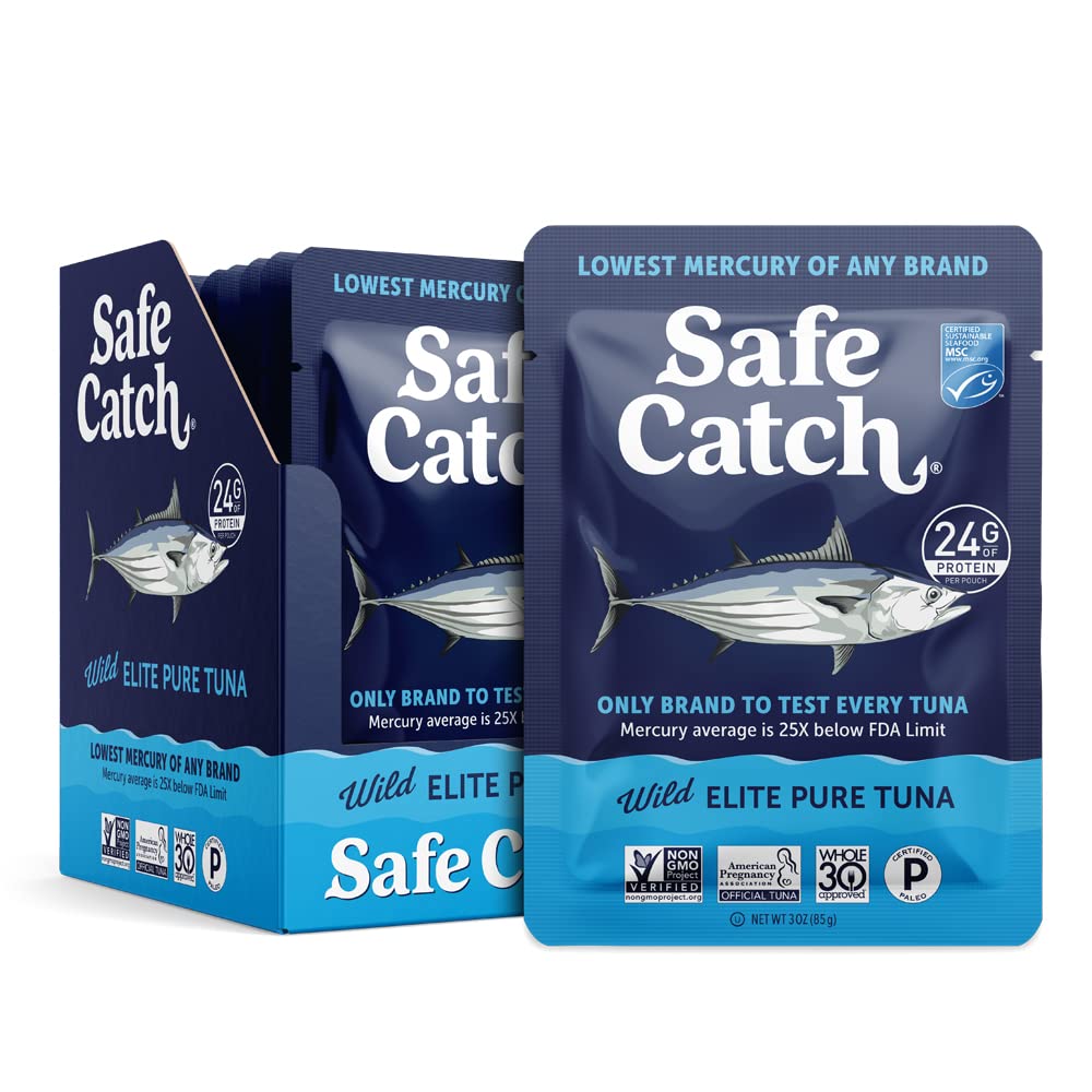 Safe Catch Elite tuna pouch pack — convenient portion for quick meals.