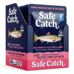 Safe Catch kosher-certified salmon pouch ideal for kosher kitchens.