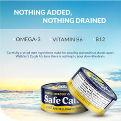 Safe Catch sustainable wild-caught tuna honors marine habitats.