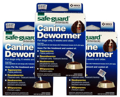 SAFE-GUARD canine dewormer nine-pouch pack for easy at-home parasite control