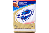 Safeguard antibacterial hand bar soap packaging shows a 32-bar set for households.
