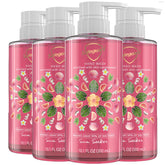 Safeguard Sun Seeker bottle pouring for quick hand cleansing.