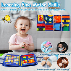 SaFeli Toddler Busy Board fine motor pages to boost skills