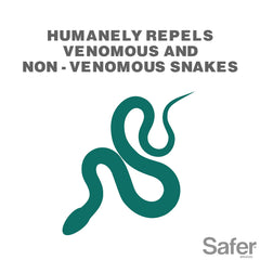 Safer Snake Shield outdoor yard layout helps keep snakes away from lawn areas.