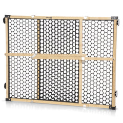 Safety 1st Bamboo Gate installed in a doorway, childproofing space with adjustable width.
