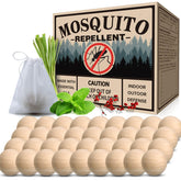 SAHETO Mosquito Repellent 36 Balls for outdoor patio with natural scent deterring insects.