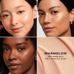 Saie Glowy Super Gel Warmglow bottle highlights glow and hydration