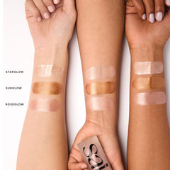 Saie Roseglow tube delivering rosy, sheer glow that blends seamlessly with makeup.