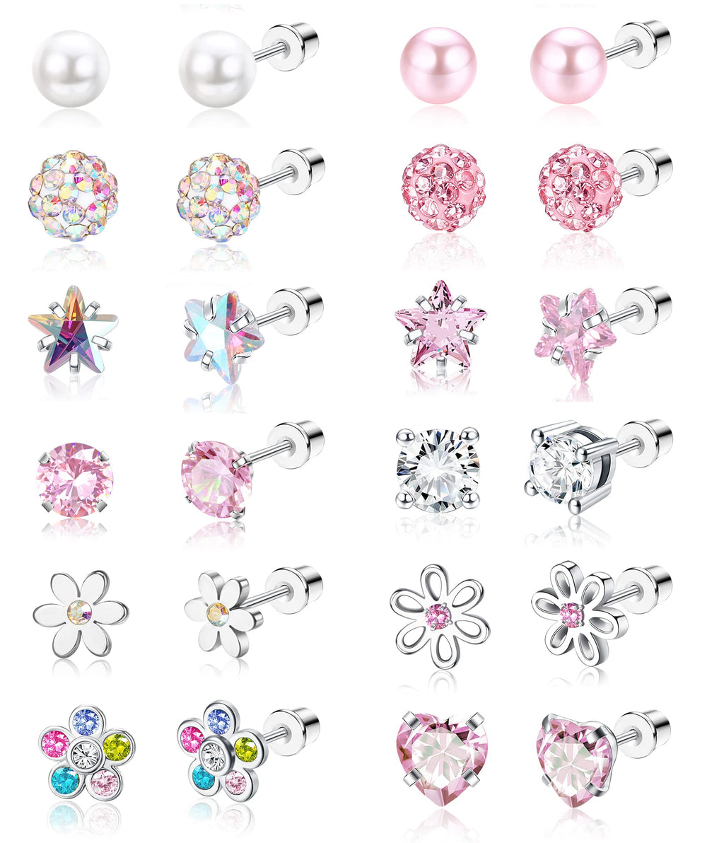 SAILIMUE heart CZ stud earring close-up for comfortable daily wear