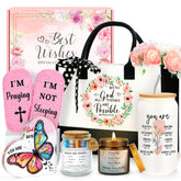 Saineron tote bag with Jesus design and uplifting verse for daily use.