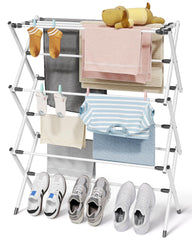 Sakugi foldable drying rack top area drying pillows and plush items efficiently