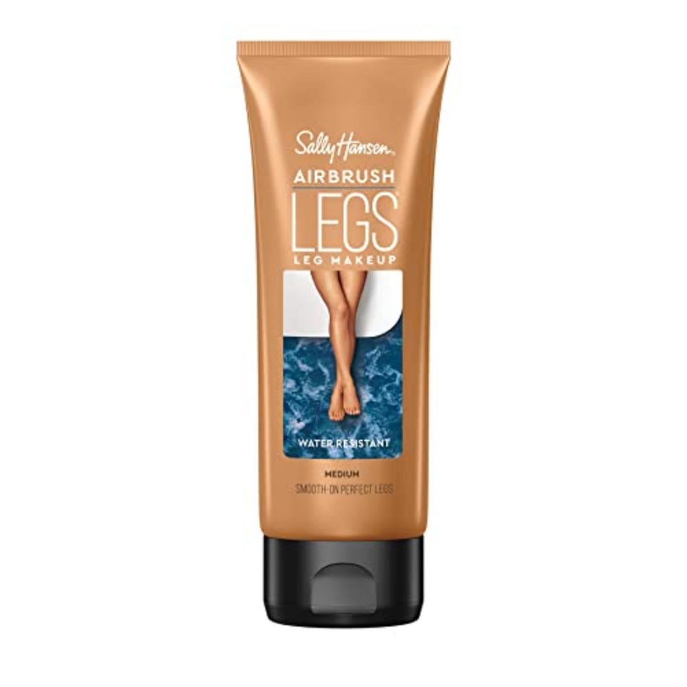 Sally Hansen Airbrush Legs medium bottle demonstrates even leg tone.