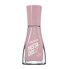 Sally Hansen Insta-Dri Hurry Plum bottle shown in deep plum pink for quick, glossy nails.