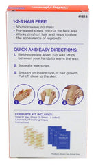 Sally Hansen wax strips work on short hair for convenient facial hair removal