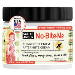 SALLYEANDER No Bite Me bottle front, compact 2oz size ideal for travel